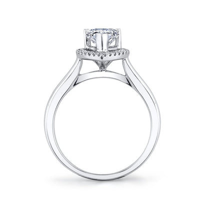 Pear Shape Halo Solitaire