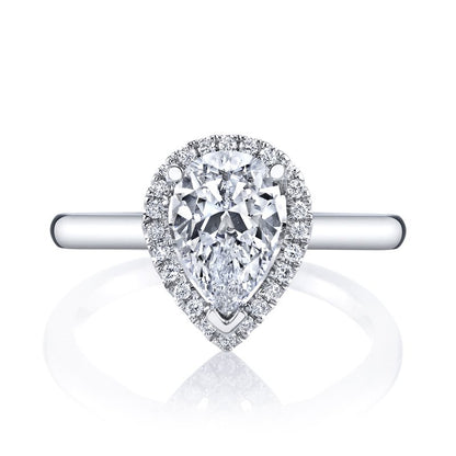 Pear Shape Halo Solitaire
