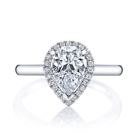 Pear Shape Halo Solitaire