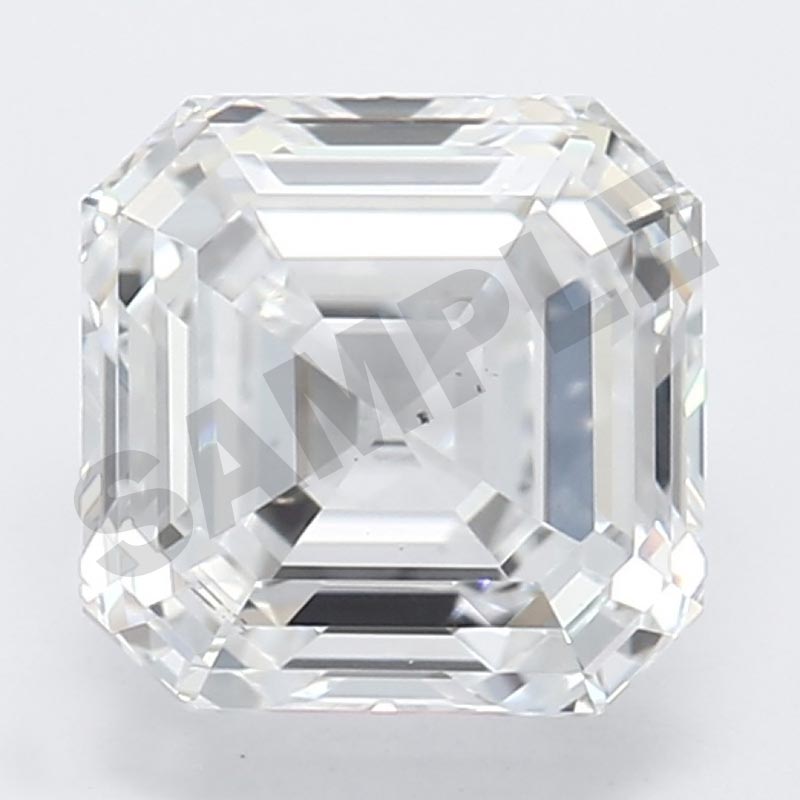 3.09 Carat Asscher IGI Labgrown Diamond, With Certificate ID 631463228