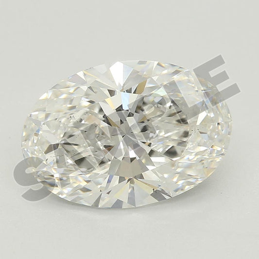 3.51 Carat Oval IGI Labgrown Diamond, With Certificate ID LG694565257