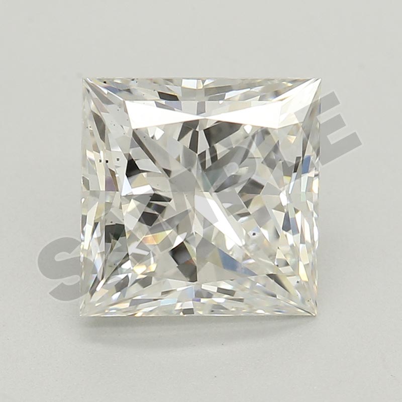 3.50 Carat Princess GIA Labgrown Diamond, With Certificate ID 7533374730
