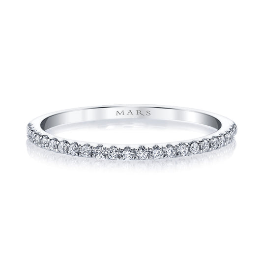 Mars Matching Band 14K White Gold