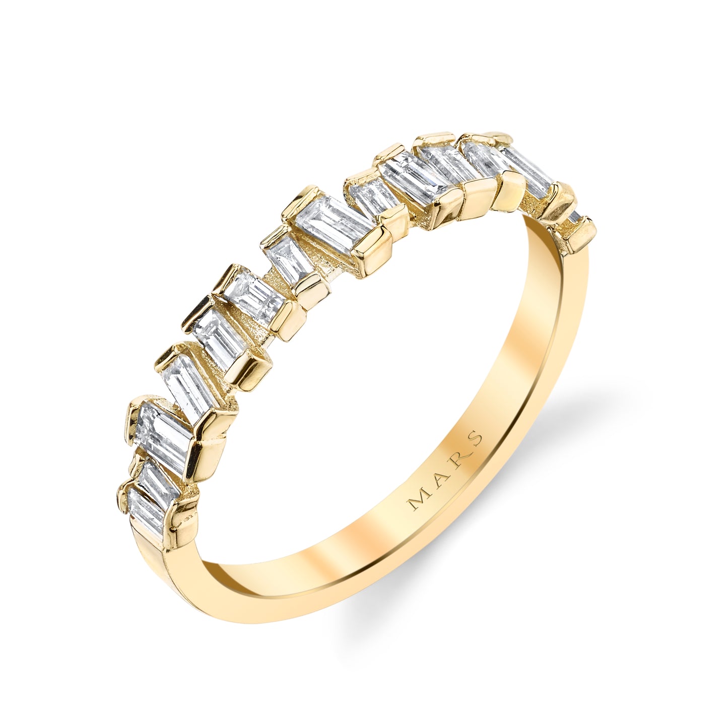 0.50 Out of Line Half Eternity Straight Baguette Diamond Band