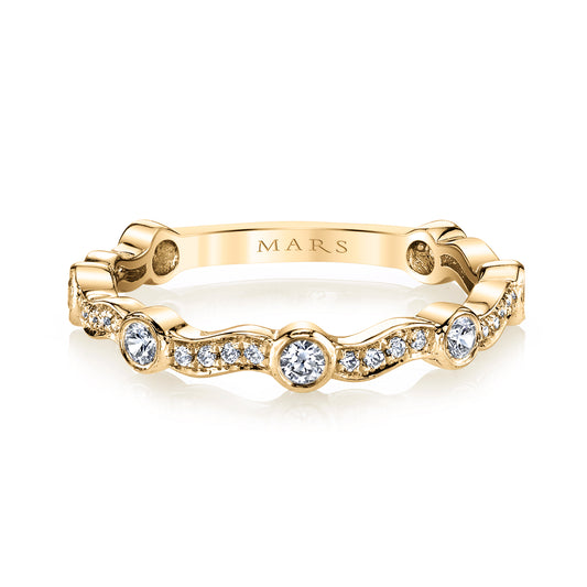 14K Yellow Gold Crownlight Band