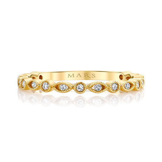 14K Yellow Gold Vintage Bloom Band