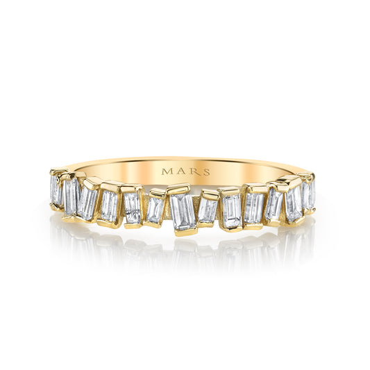 0.50 Out of Line Half Eternity Straight Baguette Diamond Band