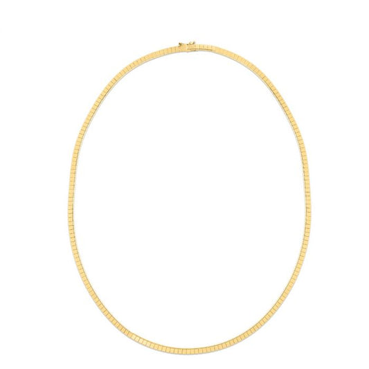 14k Brick Omega Necklace